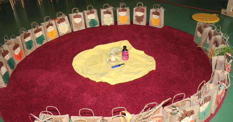 Erntedankfeier im Turnsaal